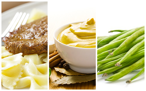 Wecook - Steak haché, pâtes et haricots verts sauce moutarde