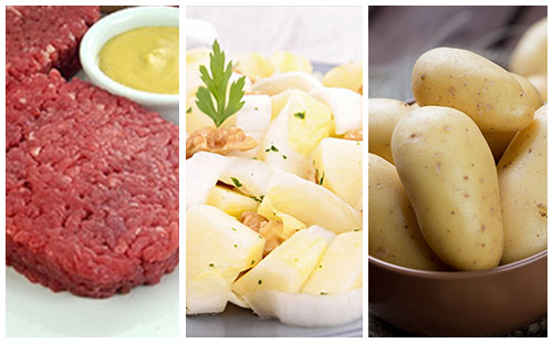 WeCook - Steak haché sauce moutarde aux pommes de terre et salade d'endives